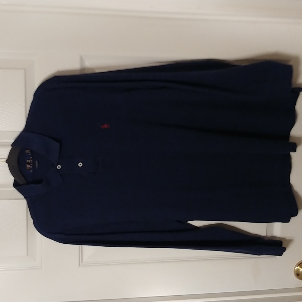 Polo long sleeve knit Large